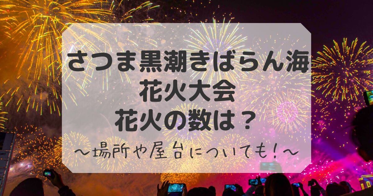 きばらん海 花火 数