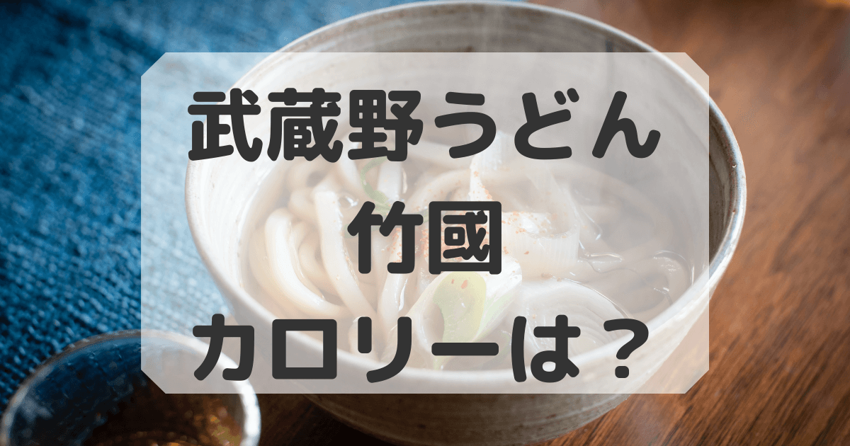 武蔵野うどん　カロリー