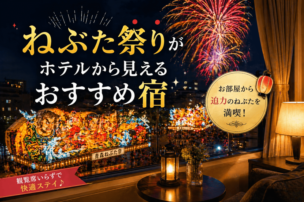 ねぶた祭りがホテルから見えるおすすめ宿